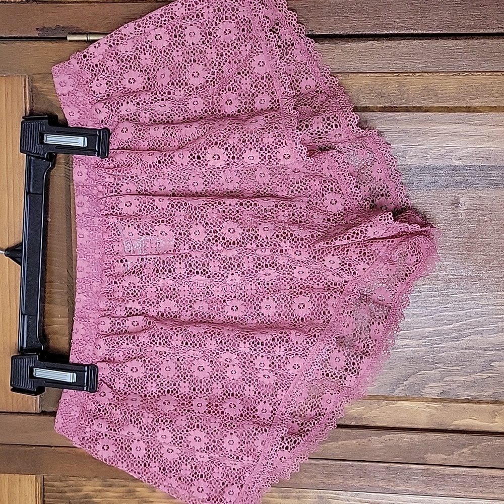 Victoria's Secret NWOT Pink Lace Intimate Sleep Shorts Sz S